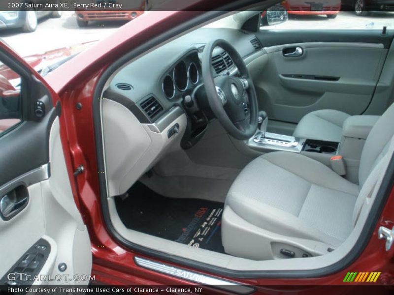 Berry Red / Gray 2007 Saturn Aura XE