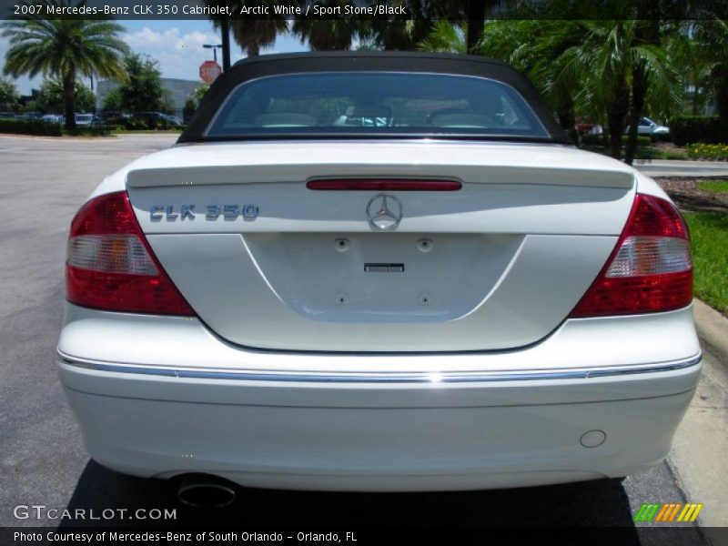 Arctic White / Sport Stone/Black 2007 Mercedes-Benz CLK 350 Cabriolet