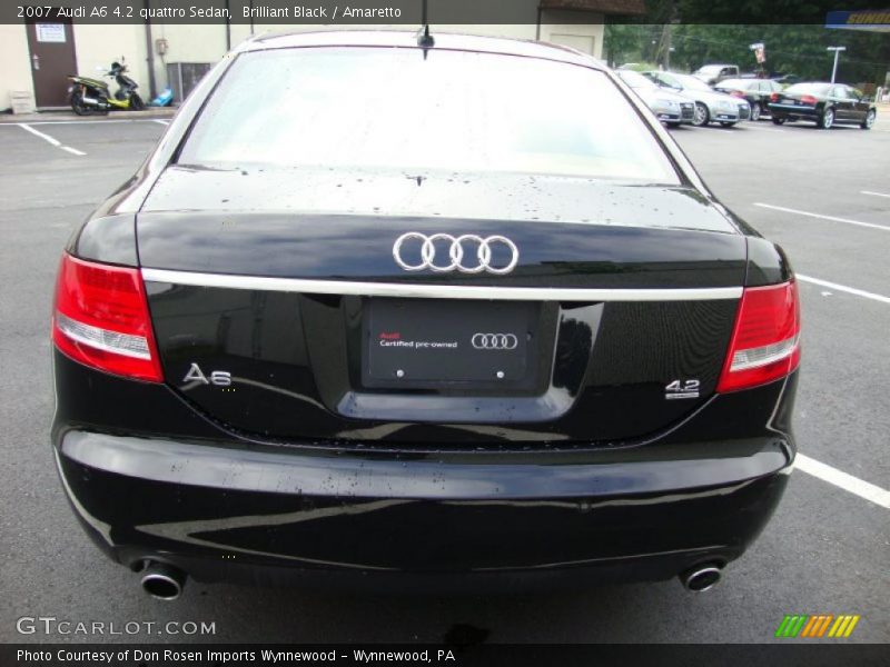 Brilliant Black / Amaretto 2007 Audi A6 4.2 quattro Sedan