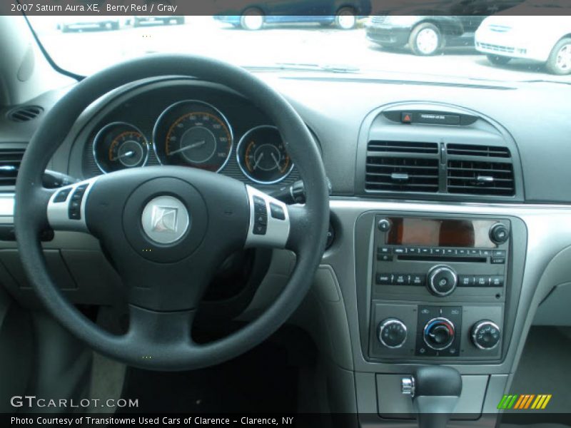 Berry Red / Gray 2007 Saturn Aura XE