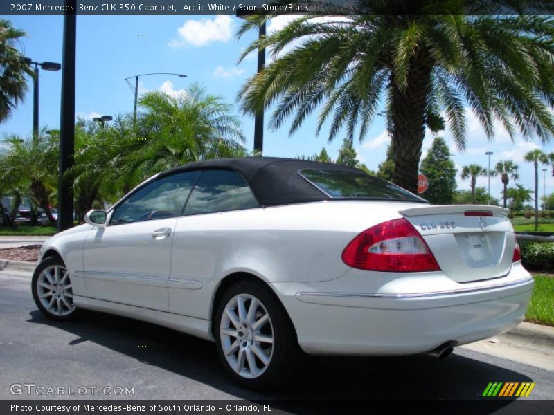 Arctic White / Sport Stone/Black 2007 Mercedes-Benz CLK 350 Cabriolet