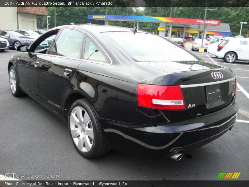 Brilliant Black / Amaretto 2007 Audi A6 4.2 quattro Sedan