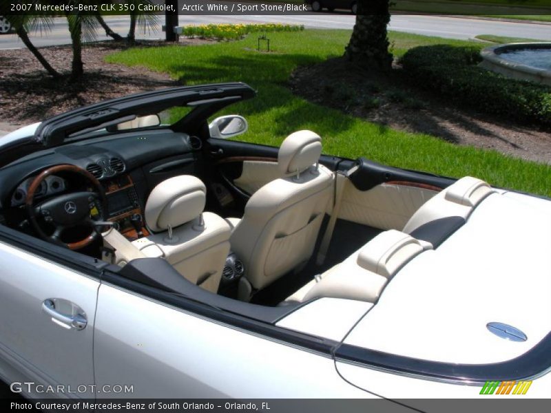 Arctic White / Sport Stone/Black 2007 Mercedes-Benz CLK 350 Cabriolet