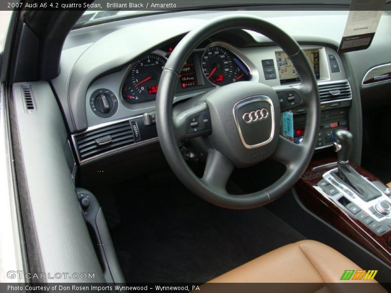 Brilliant Black / Amaretto 2007 Audi A6 4.2 quattro Sedan