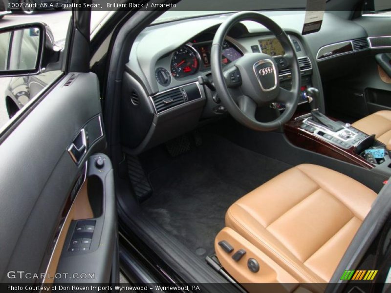Brilliant Black / Amaretto 2007 Audi A6 4.2 quattro Sedan