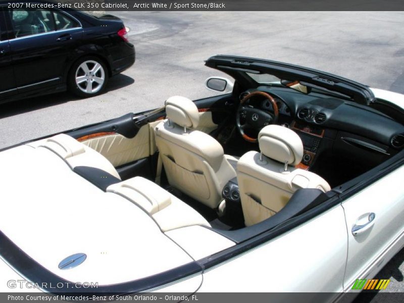 Arctic White / Sport Stone/Black 2007 Mercedes-Benz CLK 350 Cabriolet