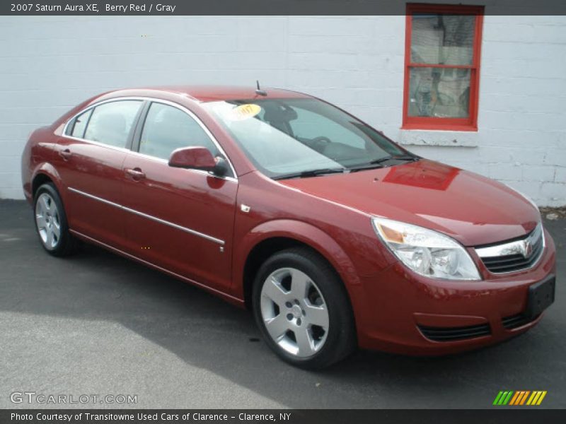Berry Red / Gray 2007 Saturn Aura XE