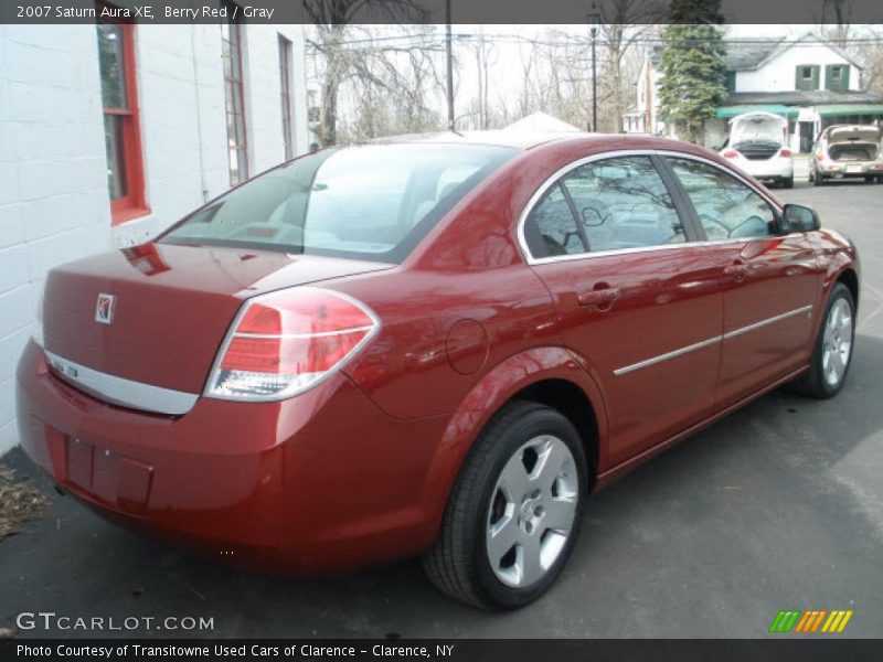 Berry Red / Gray 2007 Saturn Aura XE