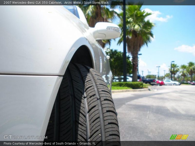 Arctic White / Sport Stone/Black 2007 Mercedes-Benz CLK 350 Cabriolet