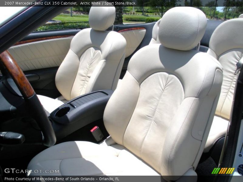 Arctic White / Sport Stone/Black 2007 Mercedes-Benz CLK 350 Cabriolet