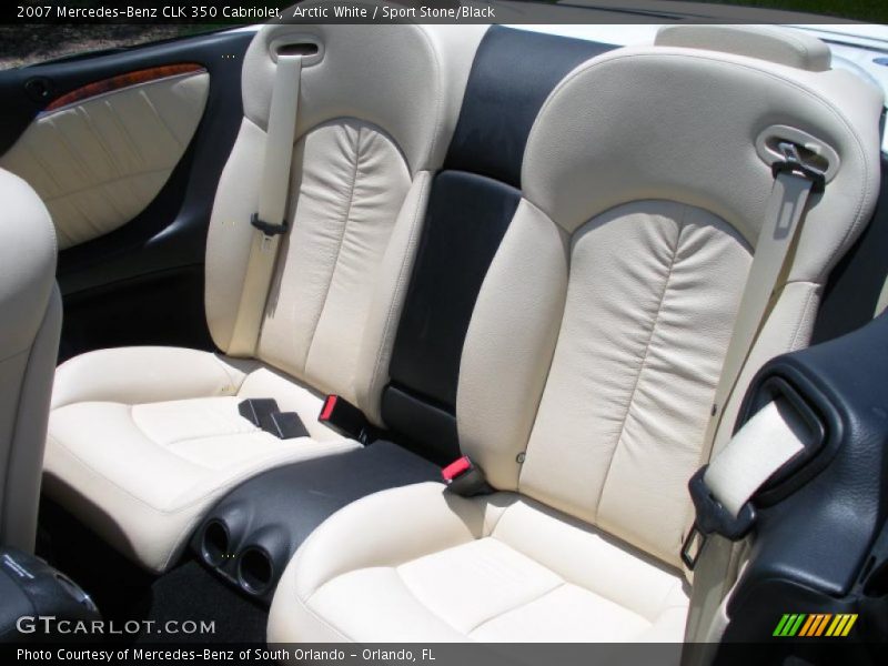 Arctic White / Sport Stone/Black 2007 Mercedes-Benz CLK 350 Cabriolet