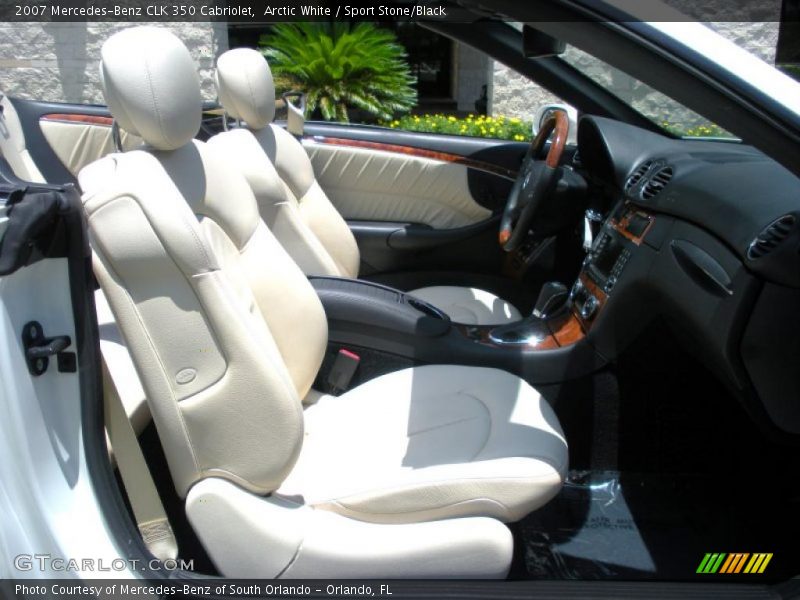 Arctic White / Sport Stone/Black 2007 Mercedes-Benz CLK 350 Cabriolet