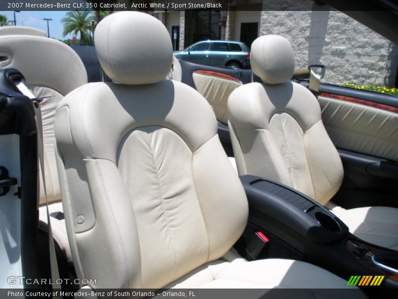 Arctic White / Sport Stone/Black 2007 Mercedes-Benz CLK 350 Cabriolet
