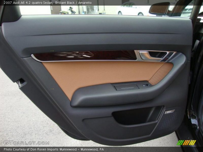 Brilliant Black / Amaretto 2007 Audi A6 4.2 quattro Sedan