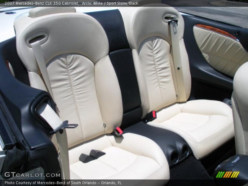 Arctic White / Sport Stone/Black 2007 Mercedes-Benz CLK 350 Cabriolet