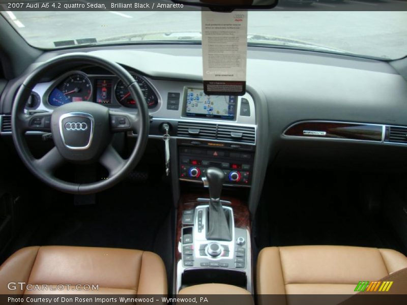 Brilliant Black / Amaretto 2007 Audi A6 4.2 quattro Sedan