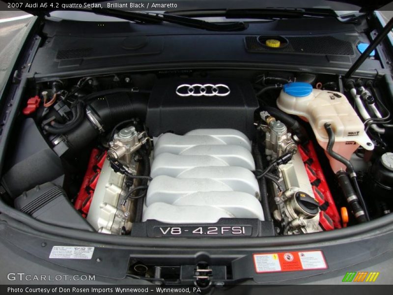 Brilliant Black / Amaretto 2007 Audi A6 4.2 quattro Sedan