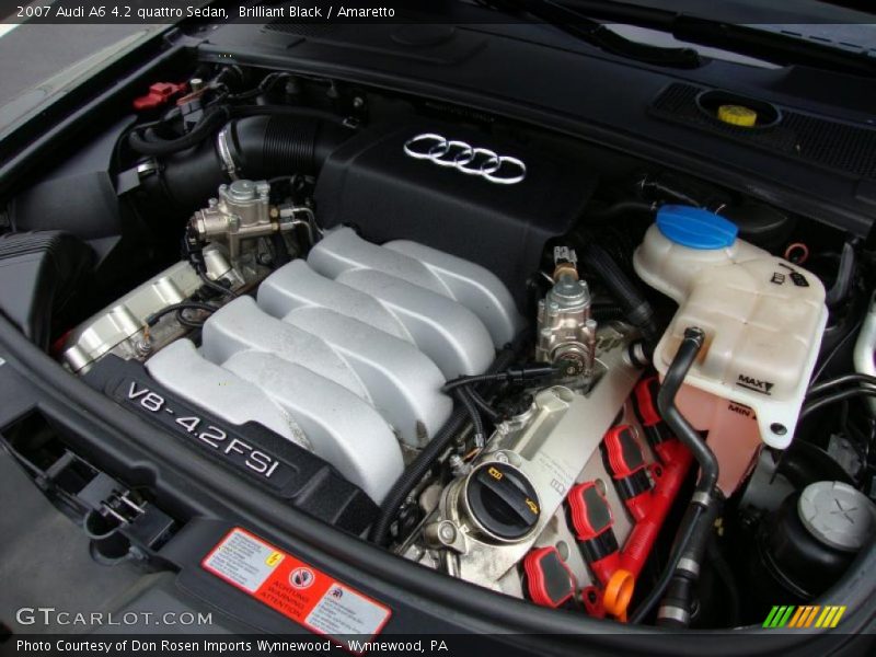 Brilliant Black / Amaretto 2007 Audi A6 4.2 quattro Sedan