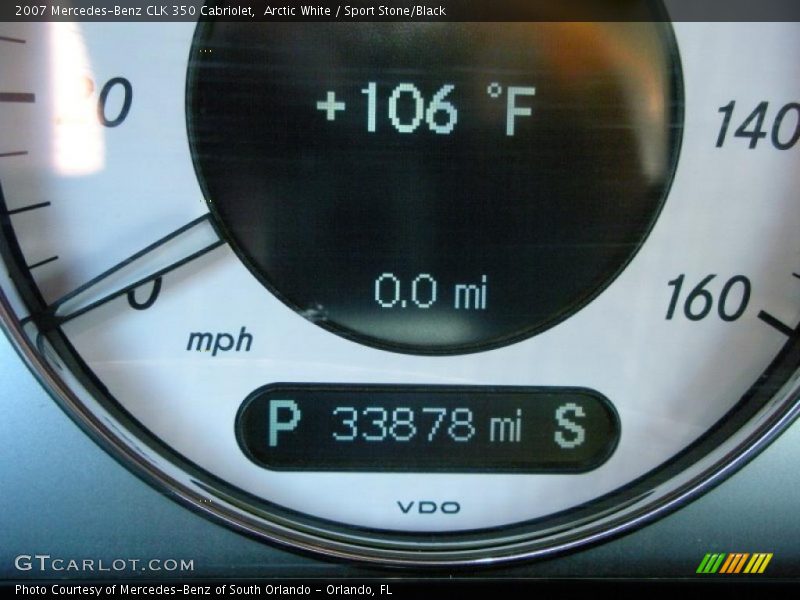 Arctic White / Sport Stone/Black 2007 Mercedes-Benz CLK 350 Cabriolet