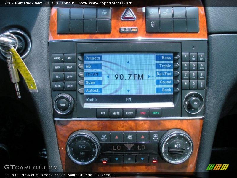 Arctic White / Sport Stone/Black 2007 Mercedes-Benz CLK 350 Cabriolet