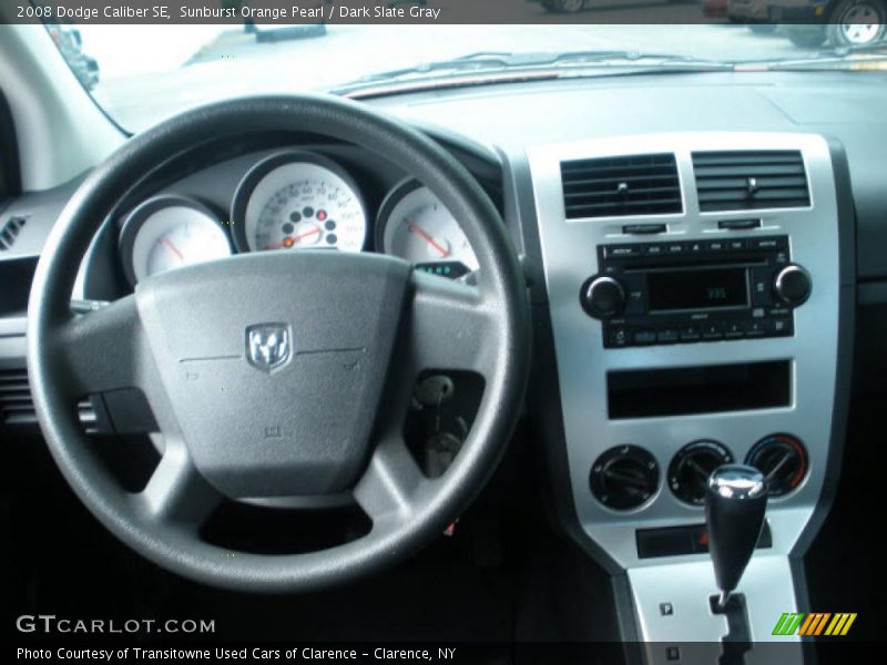 Sunburst Orange Pearl / Dark Slate Gray 2008 Dodge Caliber SE