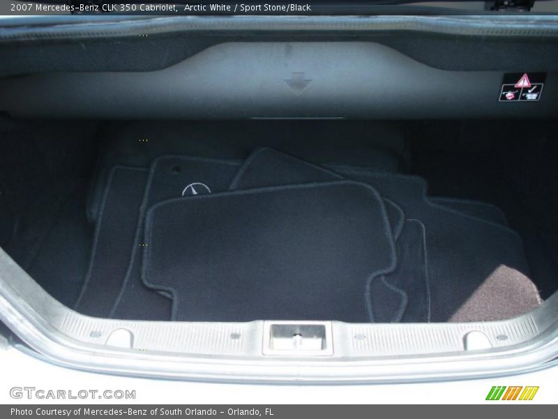 Arctic White / Sport Stone/Black 2007 Mercedes-Benz CLK 350 Cabriolet