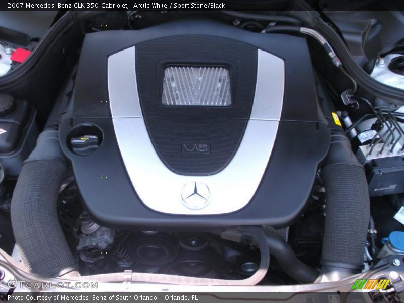 Arctic White / Sport Stone/Black 2007 Mercedes-Benz CLK 350 Cabriolet