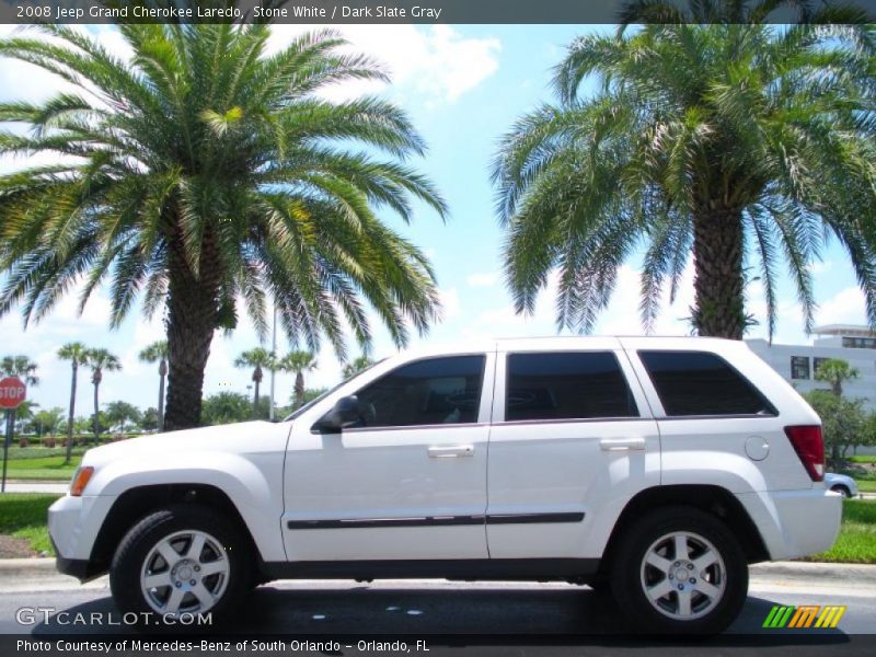Stone White / Dark Slate Gray 2008 Jeep Grand Cherokee Laredo