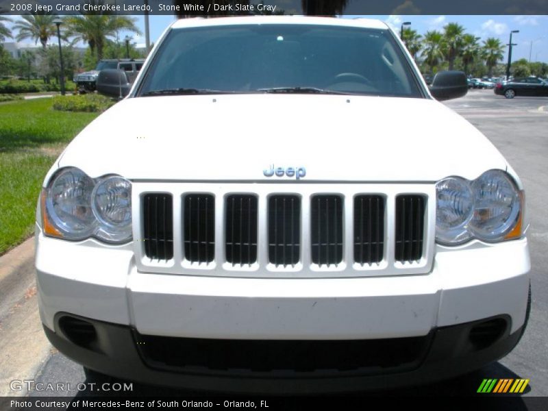 Stone White / Dark Slate Gray 2008 Jeep Grand Cherokee Laredo