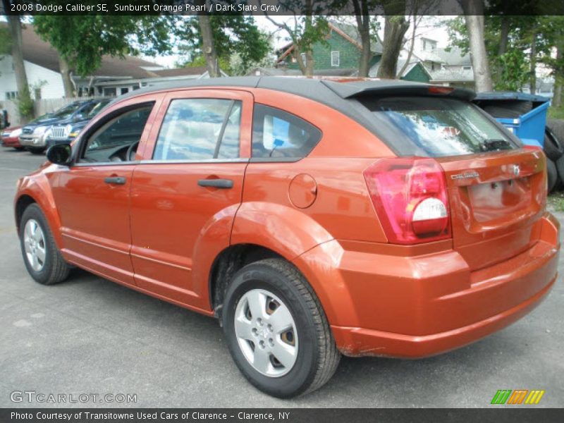 Sunburst Orange Pearl / Dark Slate Gray 2008 Dodge Caliber SE