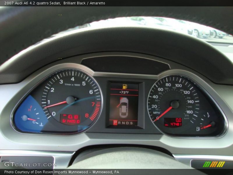 Brilliant Black / Amaretto 2007 Audi A6 4.2 quattro Sedan