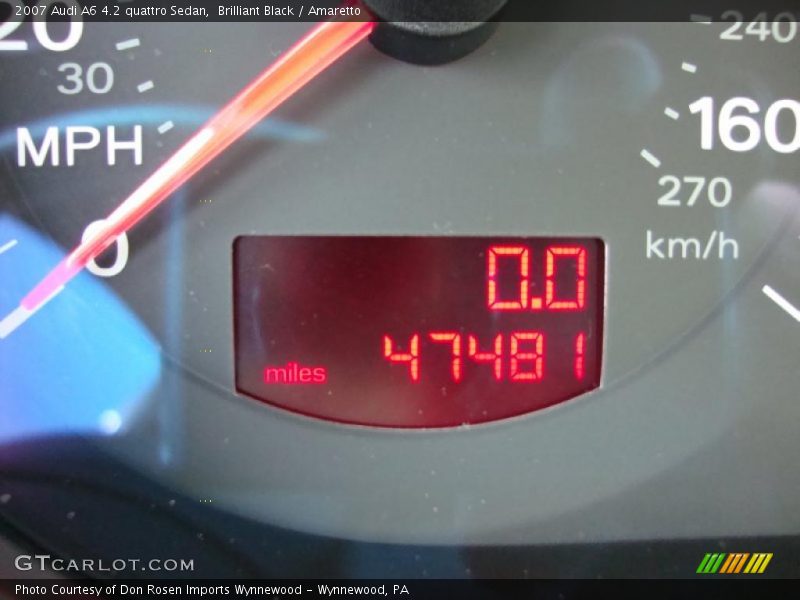 Brilliant Black / Amaretto 2007 Audi A6 4.2 quattro Sedan
