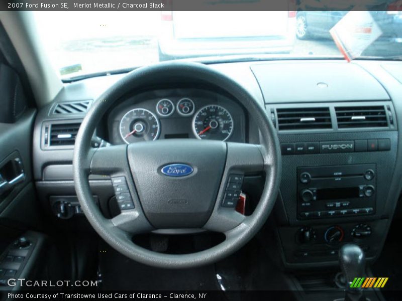 Merlot Metallic / Charcoal Black 2007 Ford Fusion SE