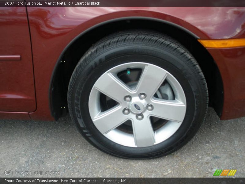 Merlot Metallic / Charcoal Black 2007 Ford Fusion SE