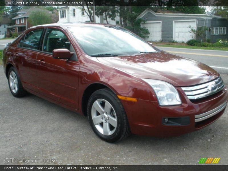 Merlot Metallic / Charcoal Black 2007 Ford Fusion SE