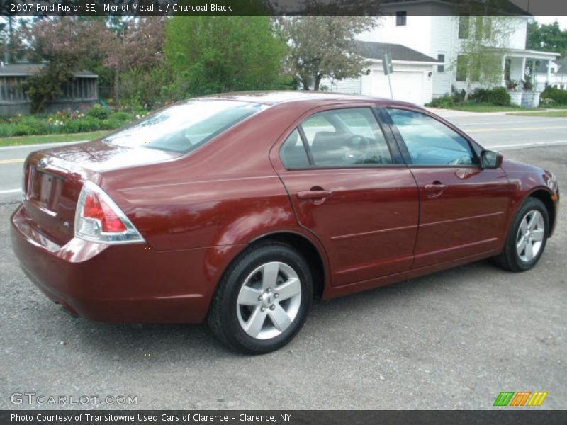 Merlot Metallic / Charcoal Black 2007 Ford Fusion SE