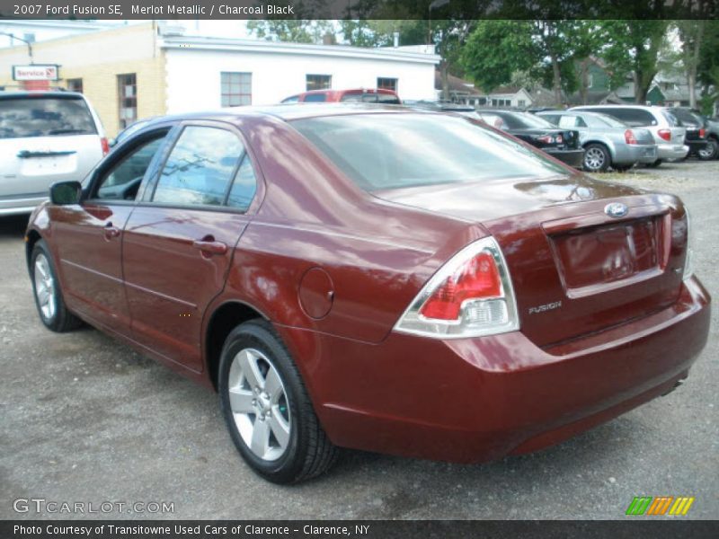 Merlot Metallic / Charcoal Black 2007 Ford Fusion SE