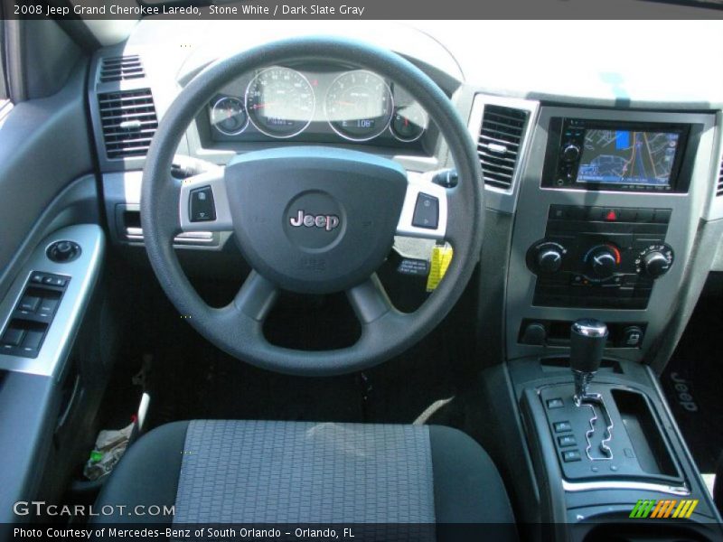 Stone White / Dark Slate Gray 2008 Jeep Grand Cherokee Laredo