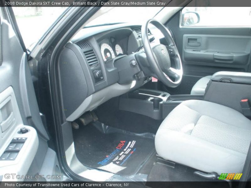 Brilliant Black / Dark Slate Gray/Medium Slate Gray 2008 Dodge Dakota SXT Crew Cab