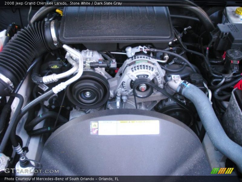 Stone White / Dark Slate Gray 2008 Jeep Grand Cherokee Laredo