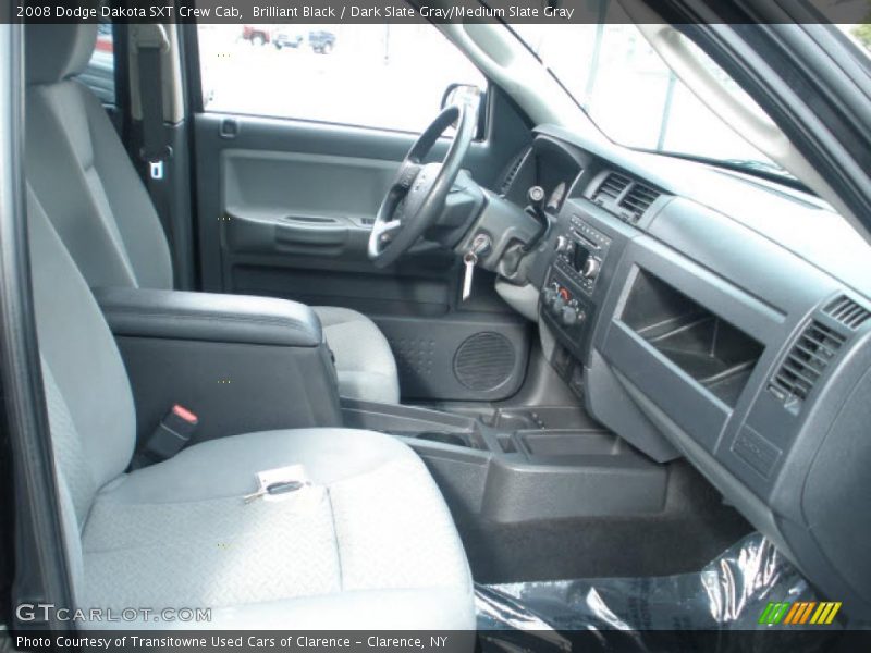 Brilliant Black / Dark Slate Gray/Medium Slate Gray 2008 Dodge Dakota SXT Crew Cab