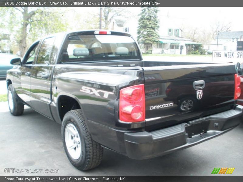 Brilliant Black / Dark Slate Gray/Medium Slate Gray 2008 Dodge Dakota SXT Crew Cab
