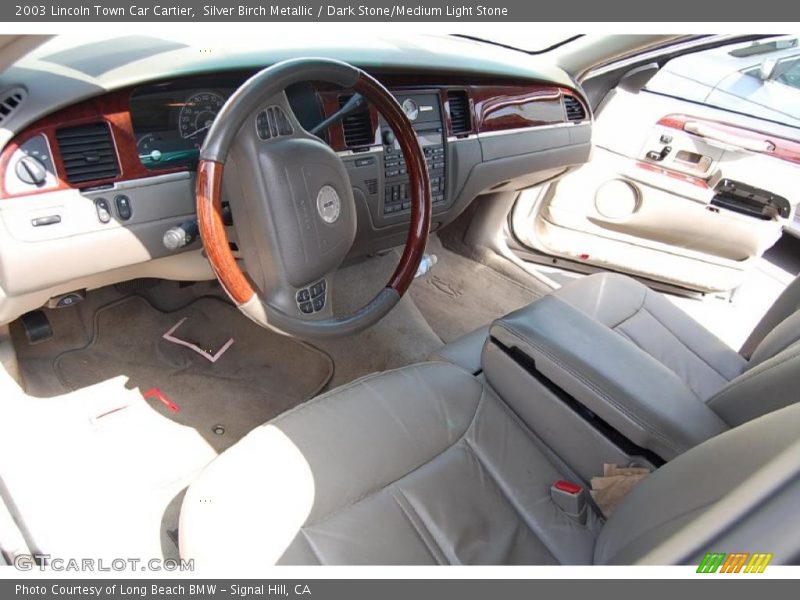 Silver Birch Metallic / Dark Stone/Medium Light Stone 2003 Lincoln Town Car Cartier