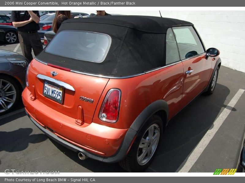 Hot Orange Metallic / Black/Panther Black 2006 Mini Cooper Convertible