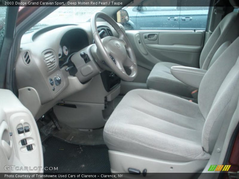 Deep Molten Red Pearl / Taupe 2003 Dodge Grand Caravan Sport