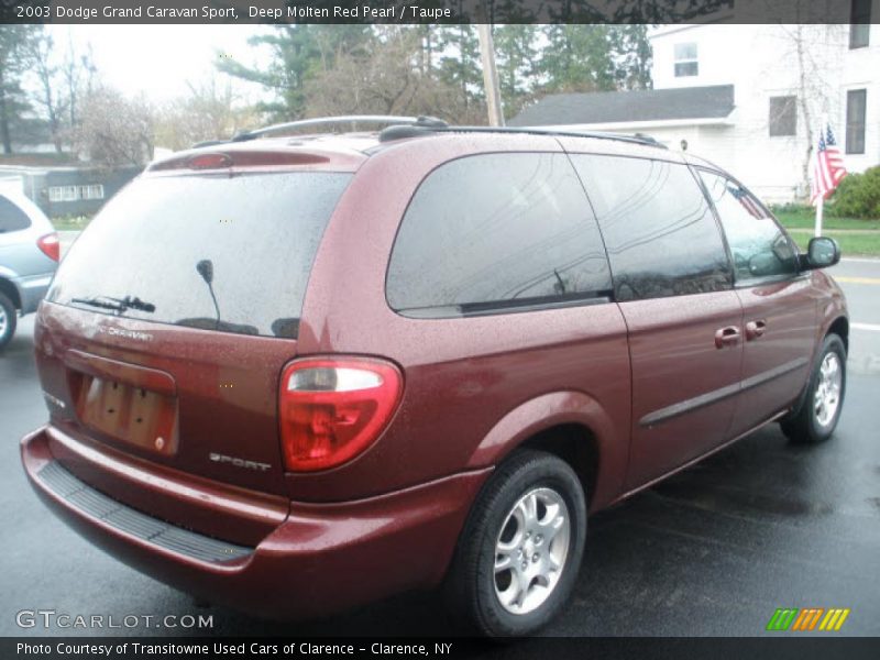 Deep Molten Red Pearl / Taupe 2003 Dodge Grand Caravan Sport