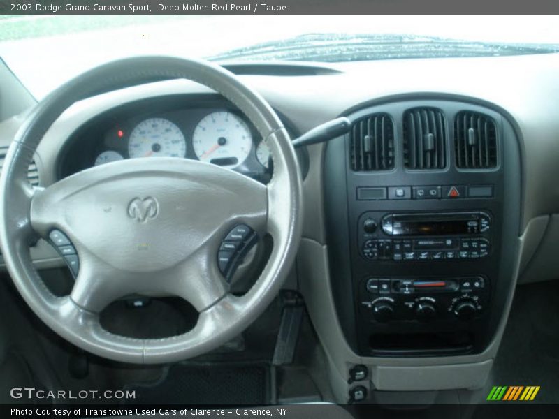 Deep Molten Red Pearl / Taupe 2003 Dodge Grand Caravan Sport