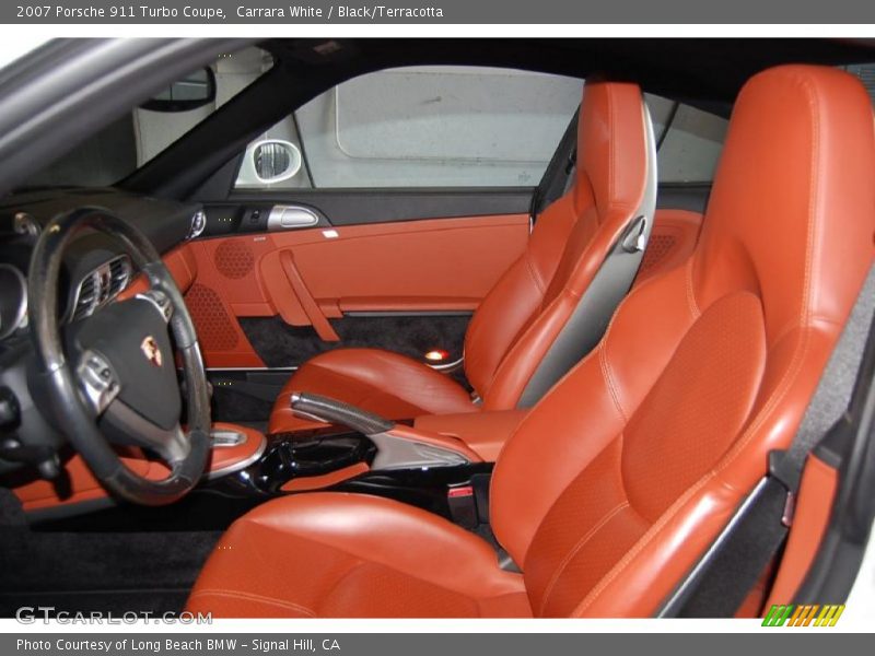 Carrara White / Black/Terracotta 2007 Porsche 911 Turbo Coupe