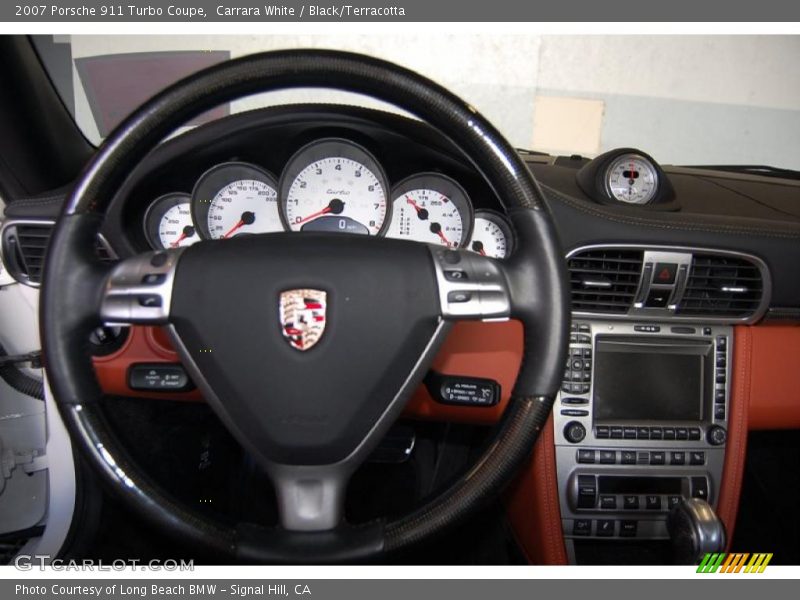 Carrara White / Black/Terracotta 2007 Porsche 911 Turbo Coupe