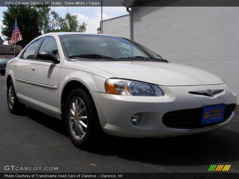 Stone White / Taupe 2001 Chrysler Sebring LXi Sedan